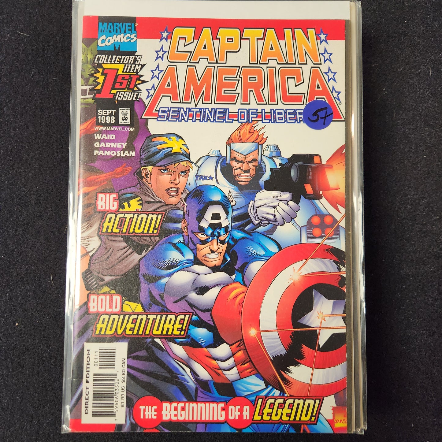 Captain America: Sentinel of Liberty – Marvel – 1998–1999 – Volume 1 – Ongoing Series – #1 - Cover A