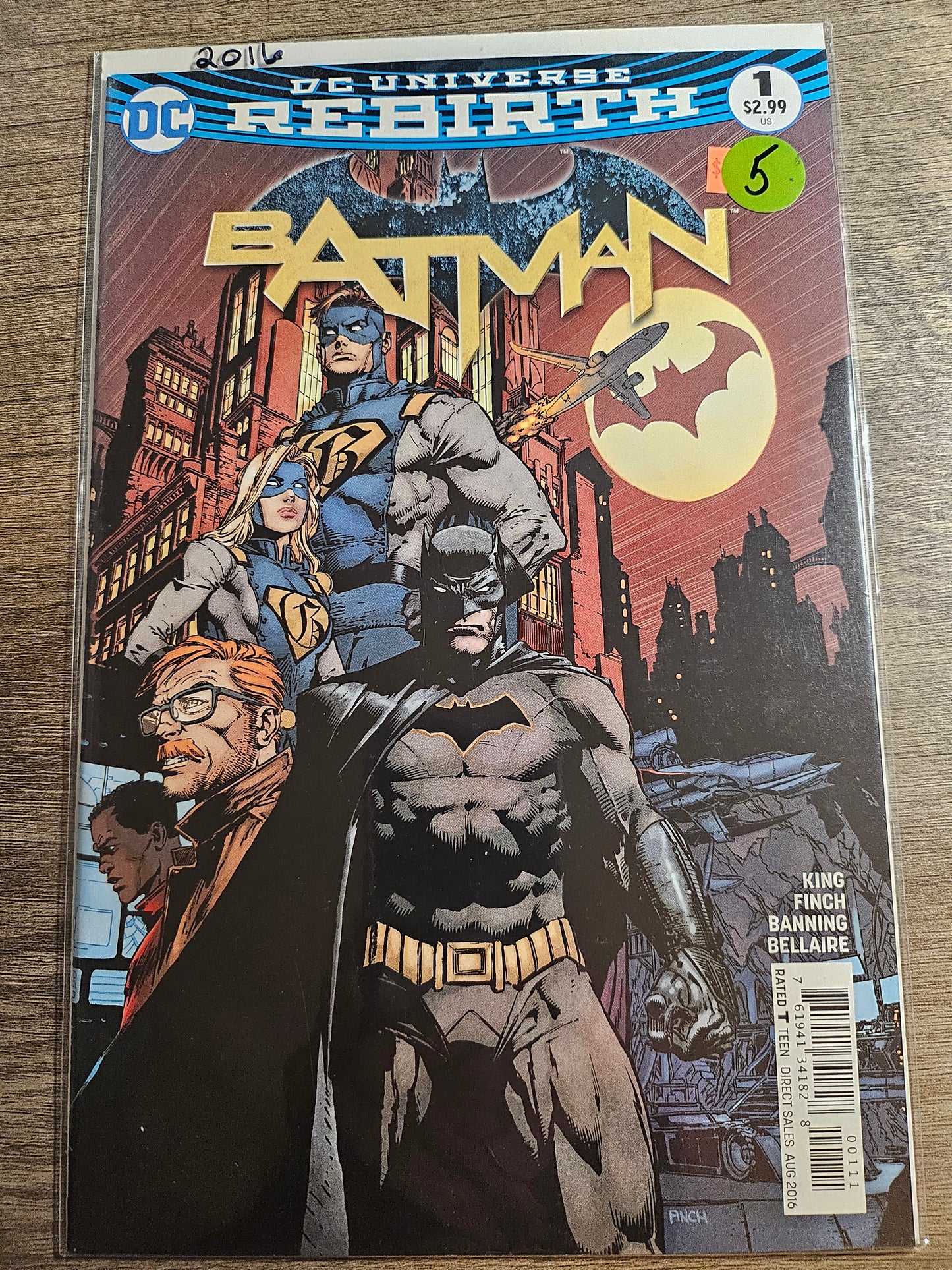 120.100 – #1 – two covers – Batman Rebirth 2016–present