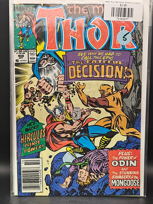 #408n Thor (1962 Marvel 1st Series Journey Into Mystery)