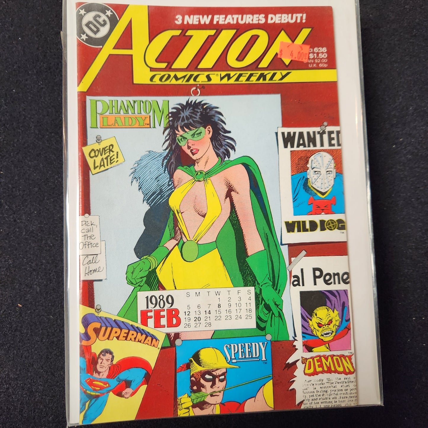 Action Comics #636 - Featuring Phantom Lady (DC 1989)