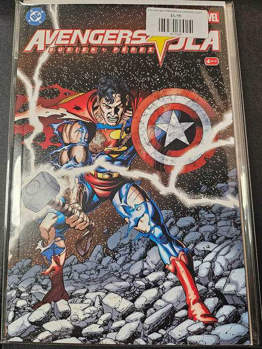 #4A (George) AVENGERS JLA (FACSIMILE EDITION GEORGE PEREZ WRAPAROUND)