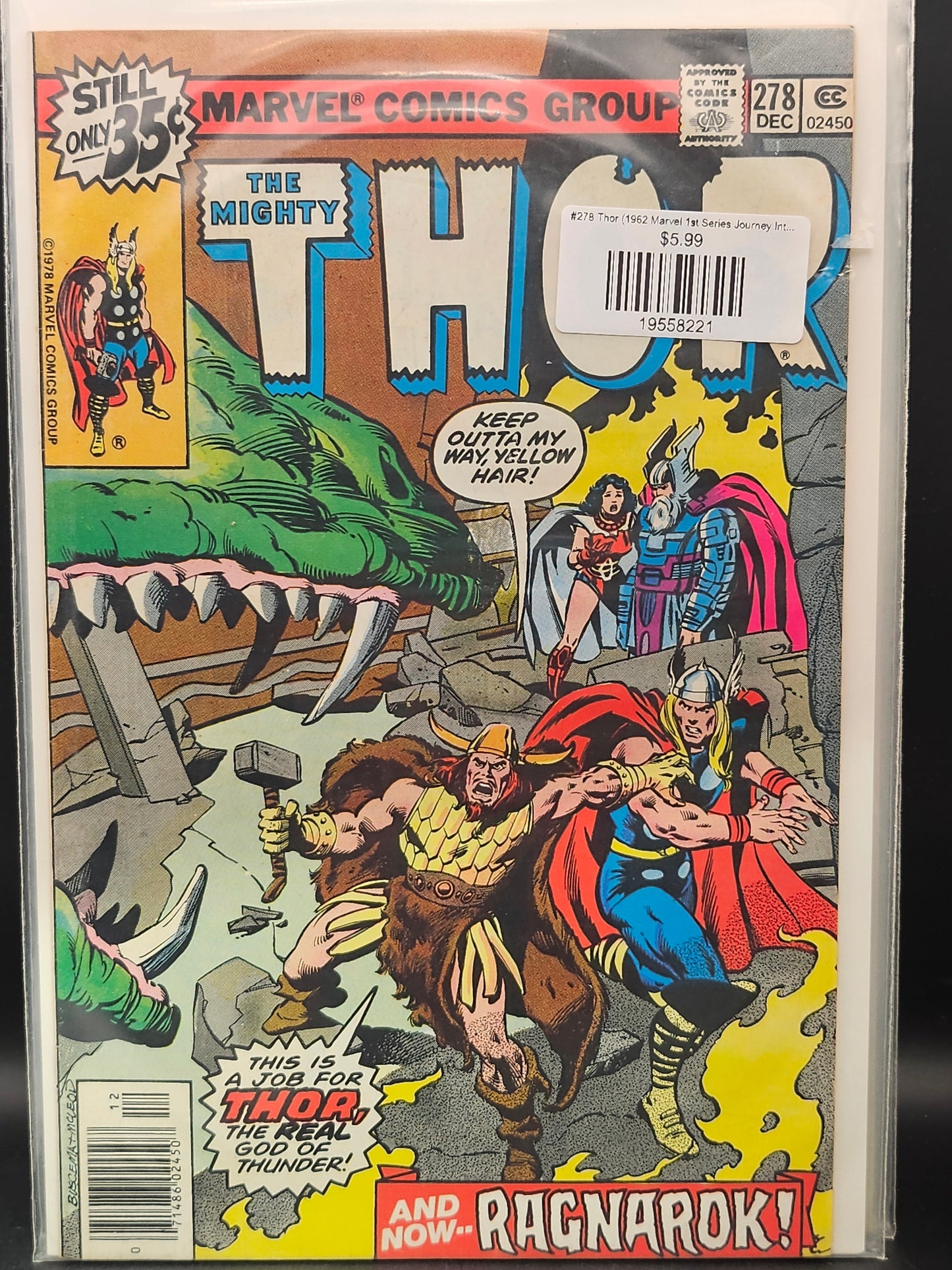 #278 Thor (1962 Marvel 1st Series Journey Into Mystery)