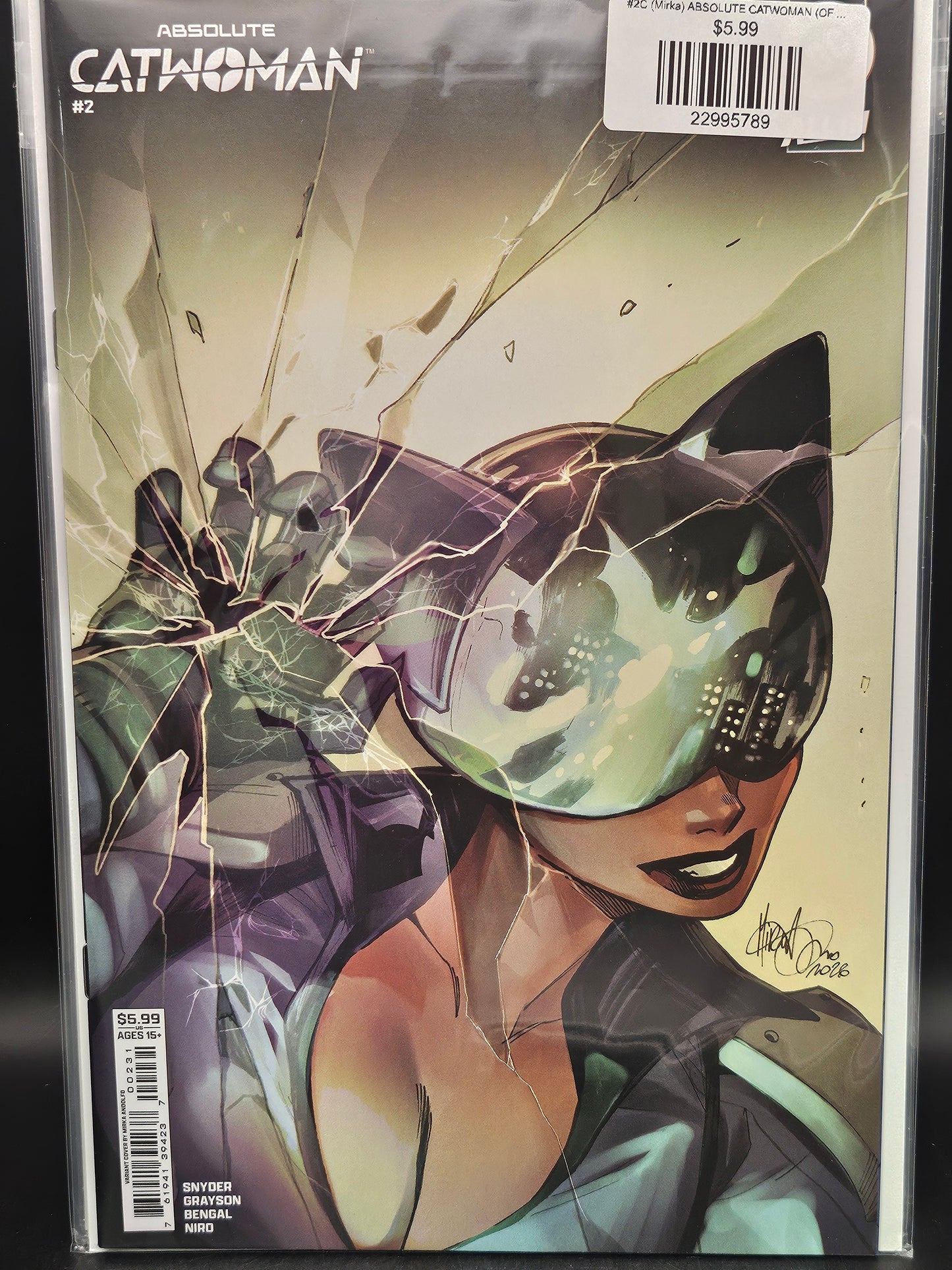 #2C (Mirka) ABSOLUTE CATWOMAN (OF 6 MIRKA ANDOLFO CARD STOCK VAR)