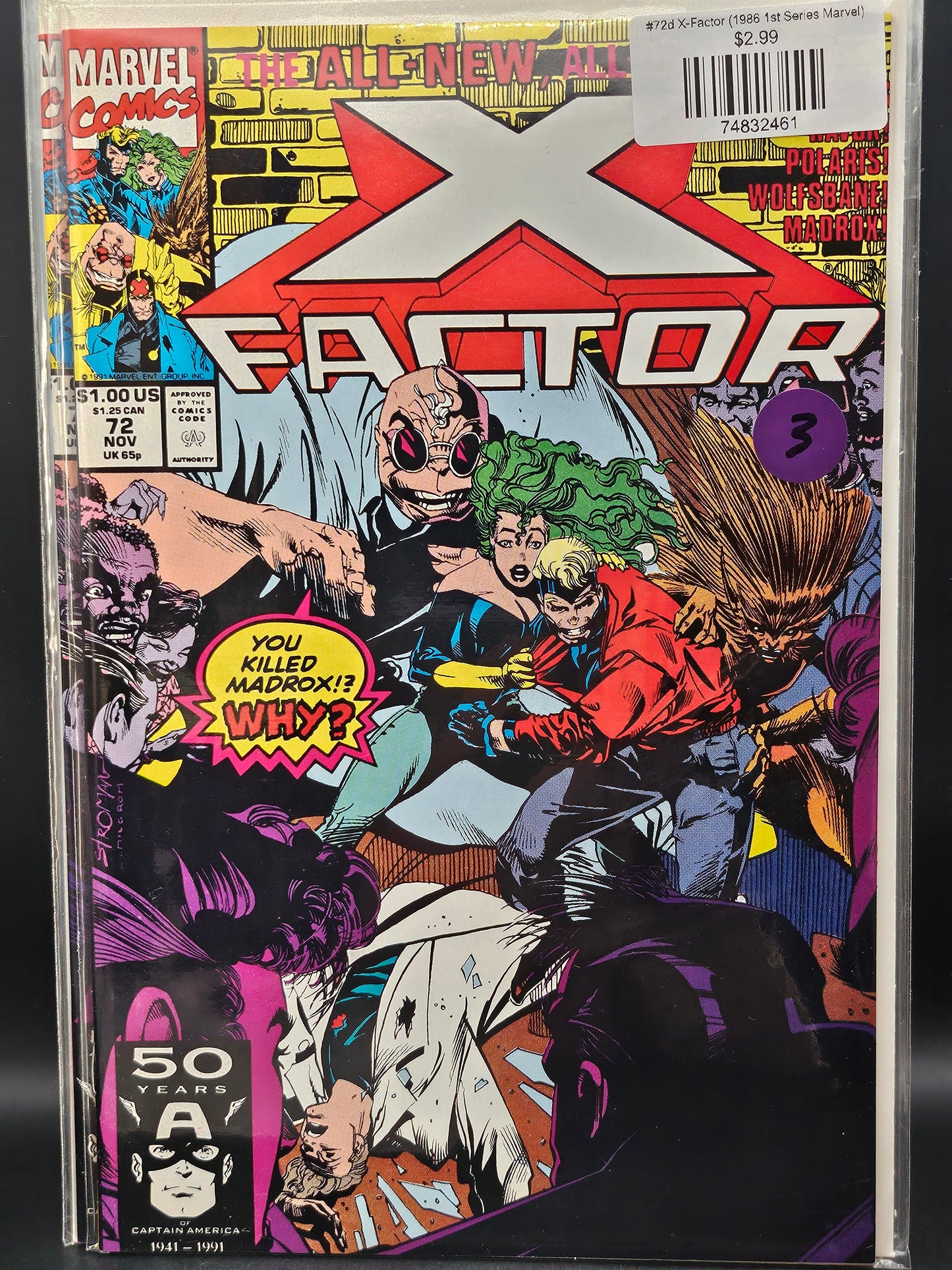 #72d X-Factor (1986 1st Series Marvel)