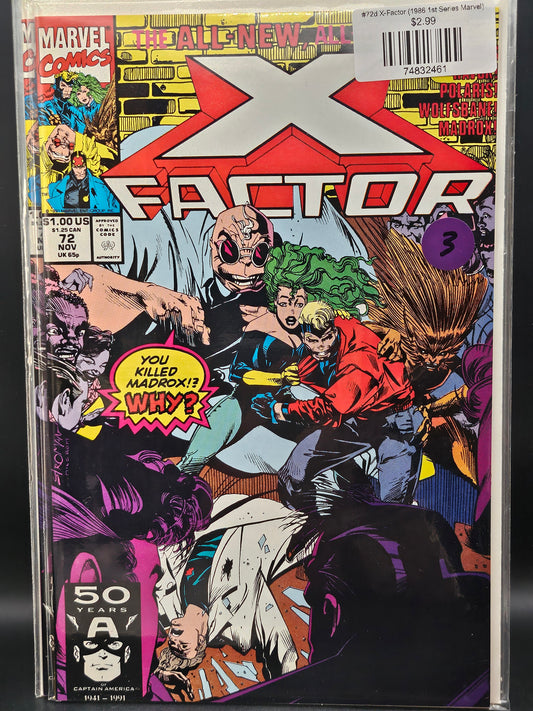 #72d X-Factor (1986 1st Series Marvel)