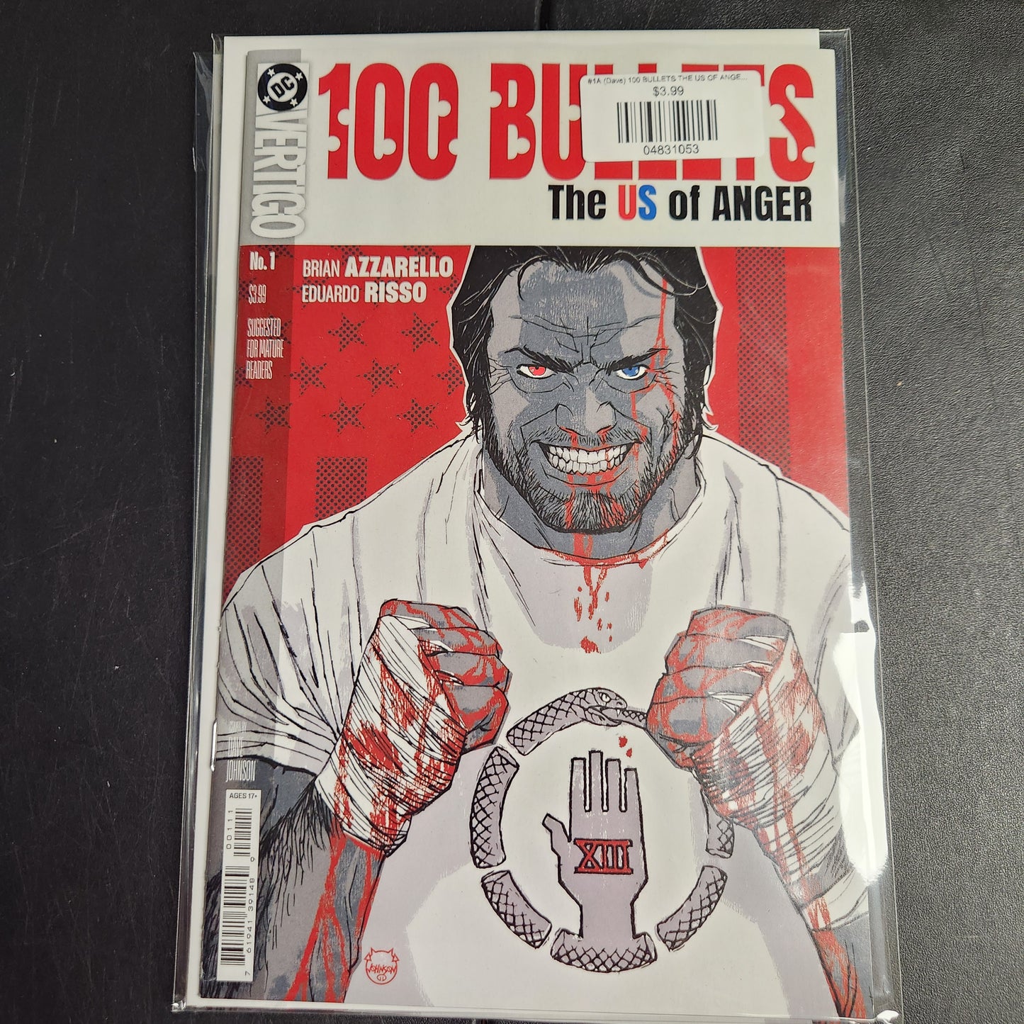 #1A (Dave) 100 BULLETS THE US OF ANGER (OF 8 DAVE JOHNSON MR)