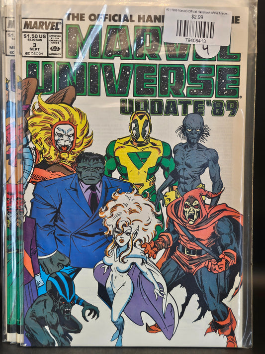 #3 (1989 Marvel) Official Handbook of the Marvel Universe Update '89