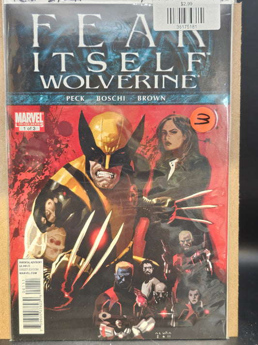 #1 Fear Itself Wolverine (2011 Marvel)