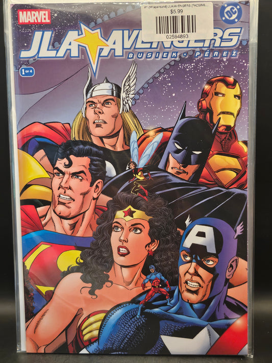 #1 (Wraparound) JLA/AVENGERS (FACSIMILE EDITION WRAPAROUND COVER)