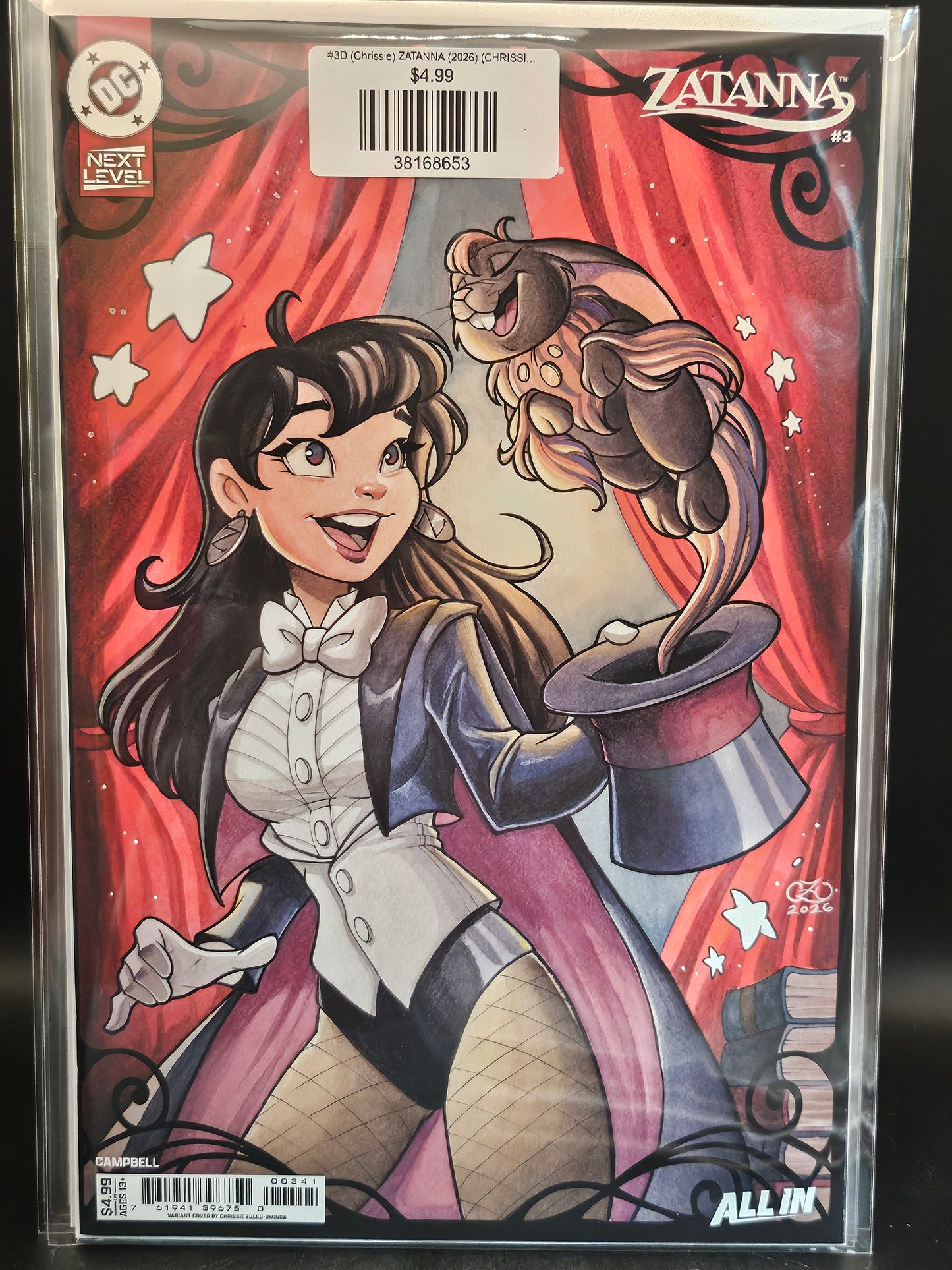 #3D (Chrissie) ZATANNA (2026) (CHRISSIE ZULLO-UMINGA CARD STOCK VAR)