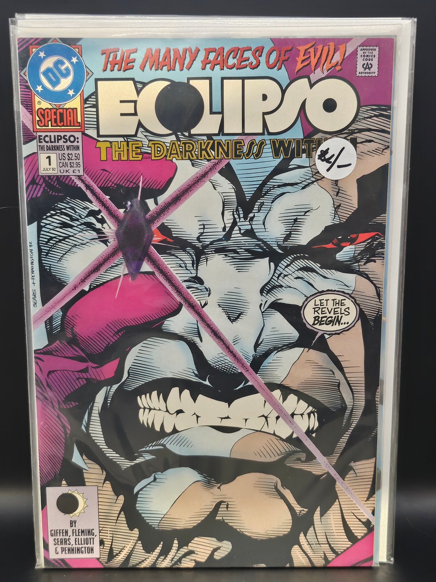 #1 Direct Edition With Gem- Eclipso The Darkness Within (1992)