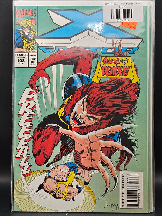 #103d X-Factor (1986 1st Series Marvel)
