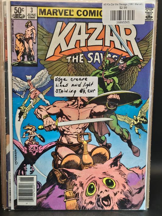 #3 Ka-Zar the Savage (1981 Marvel)