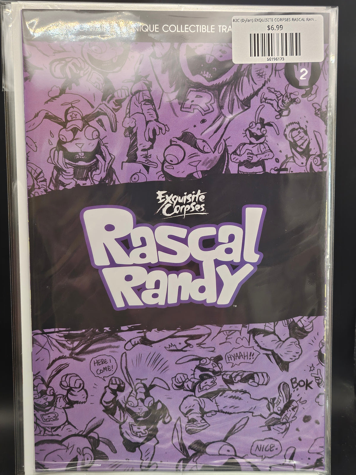 #2C (Dylan) EXQUISITE CORPSES RASCAL RANDY (OF 5 DYLAN BURNETT POLYBAGGED WITH COLLECTIBLE CARD VAR MR)