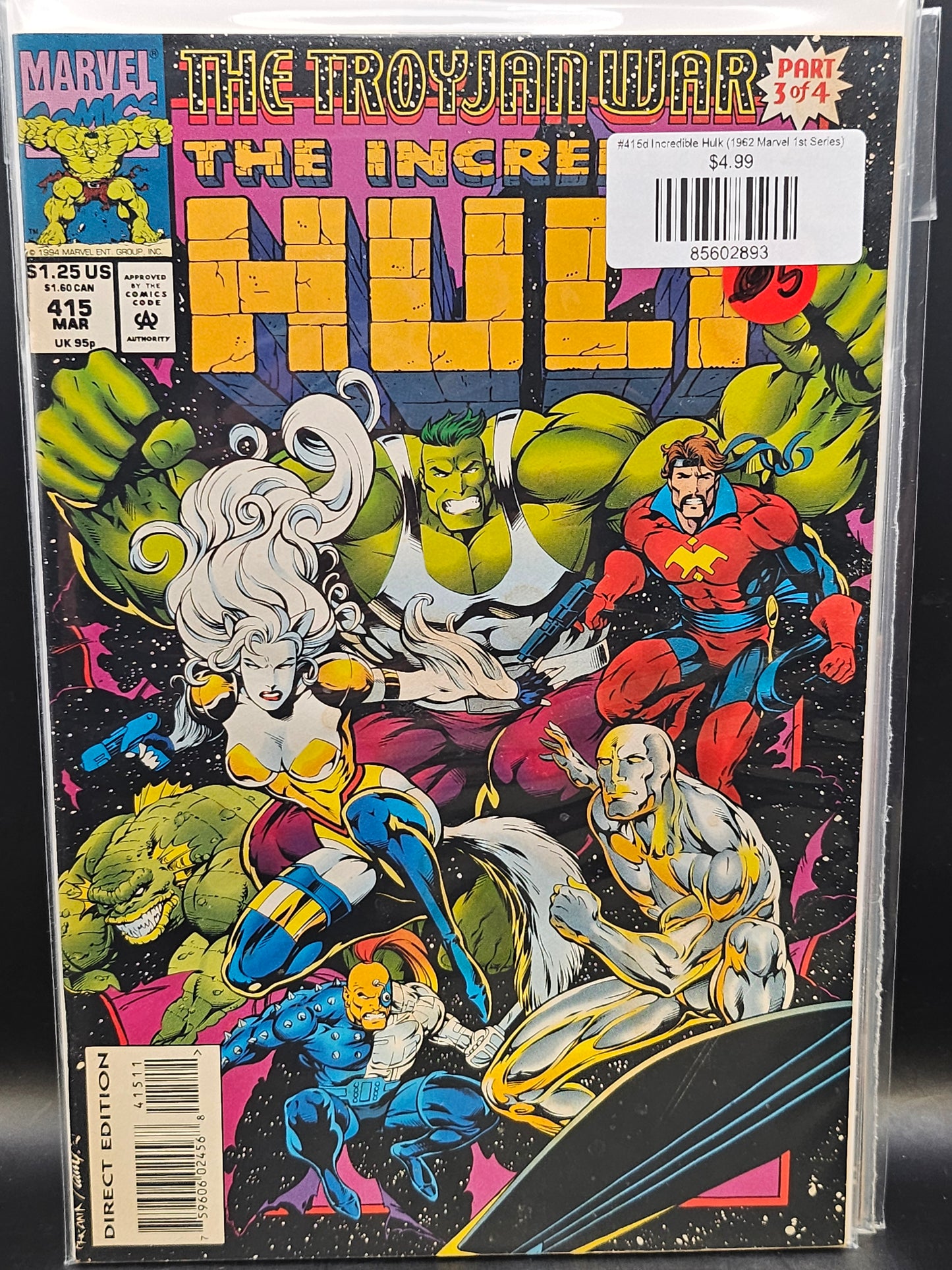 #415d Incredible Hulk (1962 Marvel 1st Series)