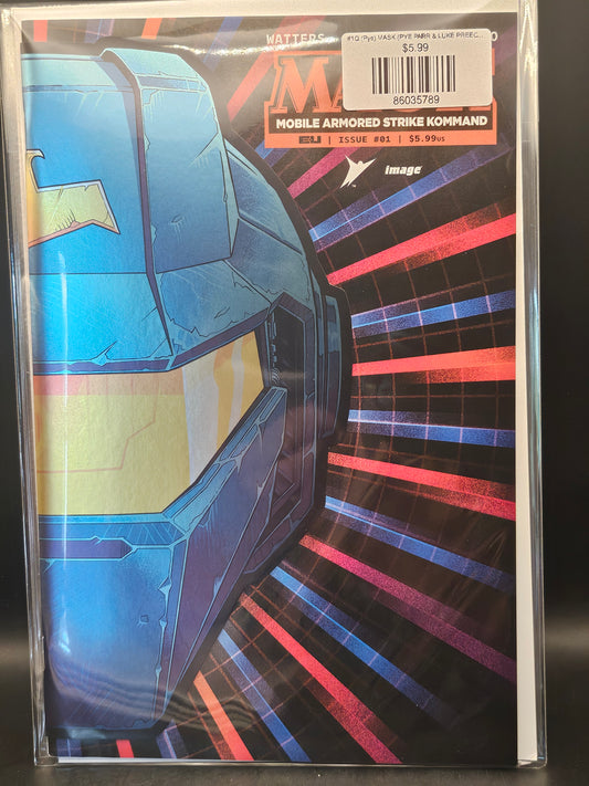 #1Q (Pye) MASK (PYE PARR & LUKE PREECE & ANDRES JUAREZ DIE CUT FOIL MASK VAR)