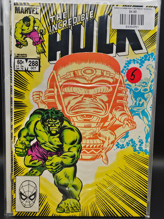 #288d Incredible Hulk (1962 Marvel 1st Series)