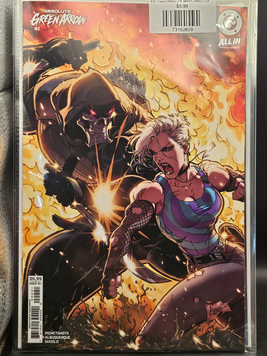 #2D (Kaare) ABSOLUTE GREEN ARROW (OF 6 KAARE ANDREWS CARD STOCK VAR)