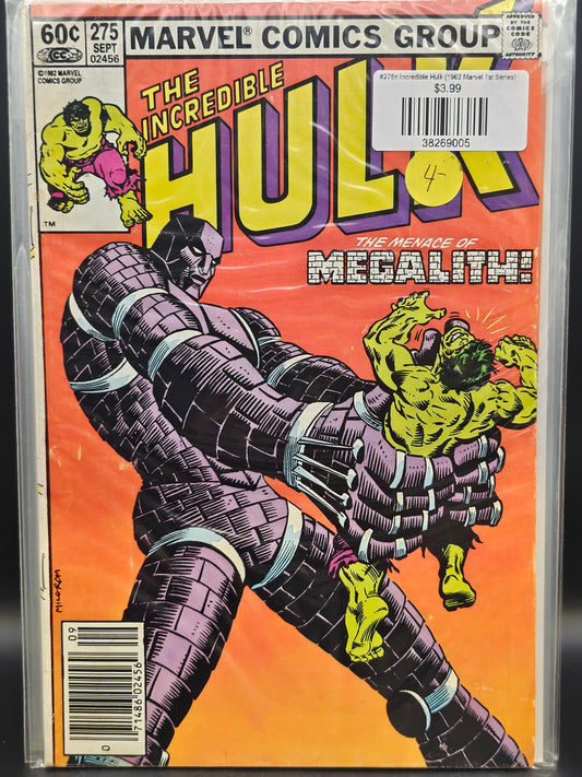 #275n Incredible Hulk (1962 Marvel 1st Series)