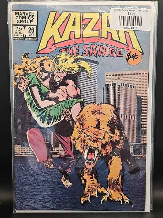 #26 Ka-Zar the Savage (1981 Marvel)