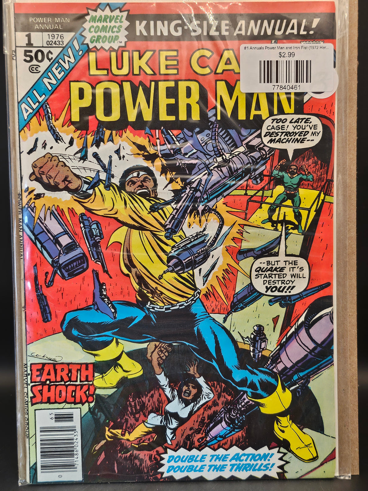 #1 Annuals Power Man and Iron Fist (1972 Hero for Hire)
