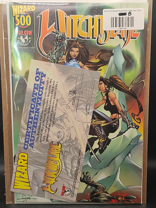 #500 Witchblade Wizard 500 (1998) (Has COA)