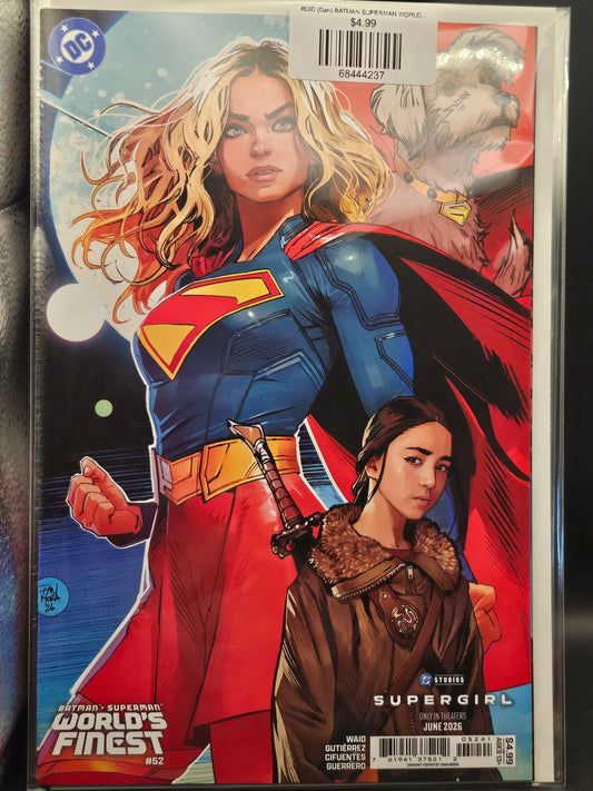 #52D (Dan) BATMAN SUPERMAN WORLDS FINEST (DAN MORA SUPERGIRL MOVIE CARD STOCK VAR)
