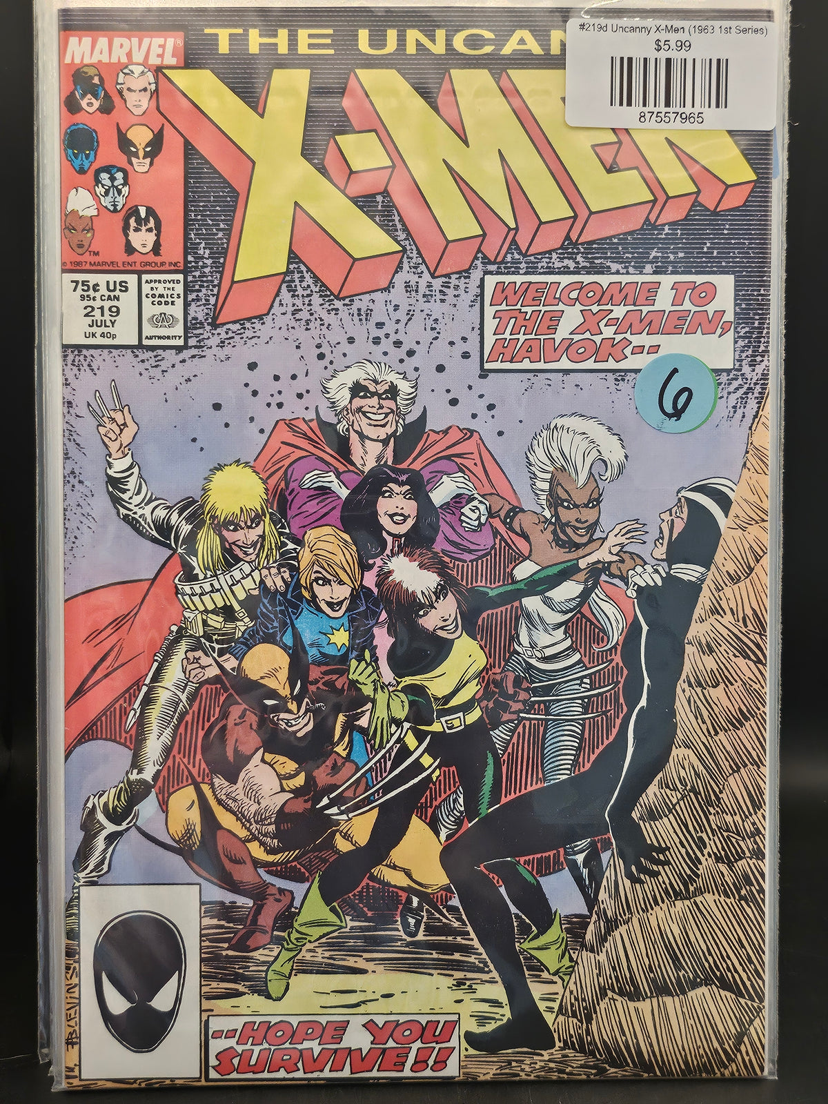 #219d Uncanny X-Men (1963 1st Series)