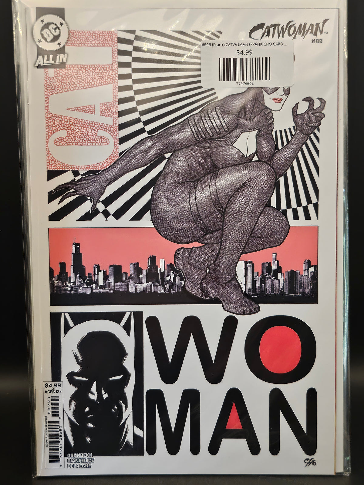 #89B (Frank) CATWOMAN (FRANK CHO CARD STOCK VAR)