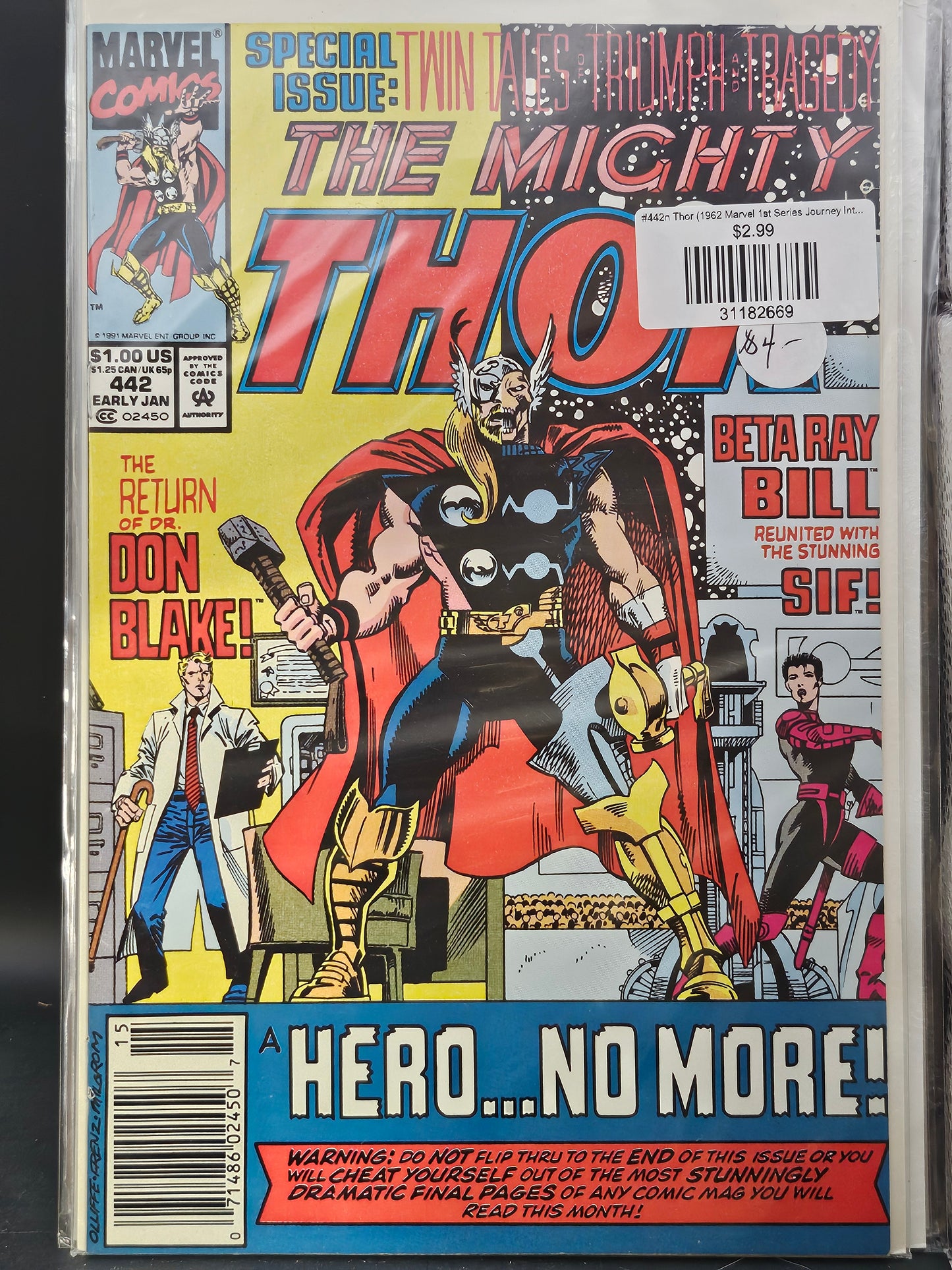 #442n Thor (1962 Marvel 1st Series Journey Into Mystery)