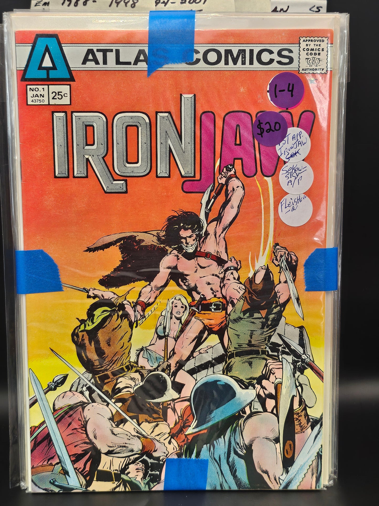 #1-4 Complete Set - Ironjaw (1975 Atlas)