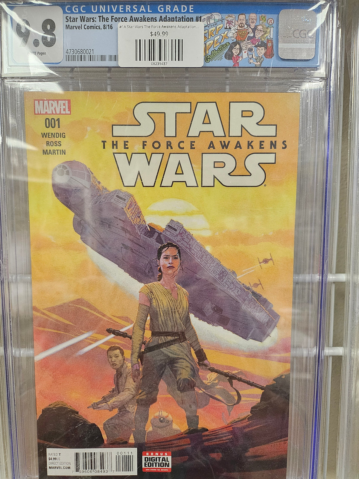 #1A Star Wars The Force Awakens Adaptation (2016 Marvel) (CGC 9.8 Slab)