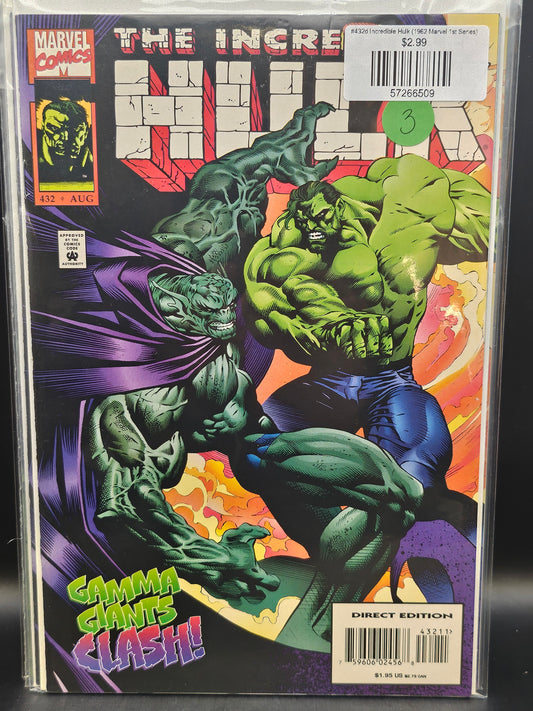 #432d Incredible Hulk (1962 Marvel 1st Series)