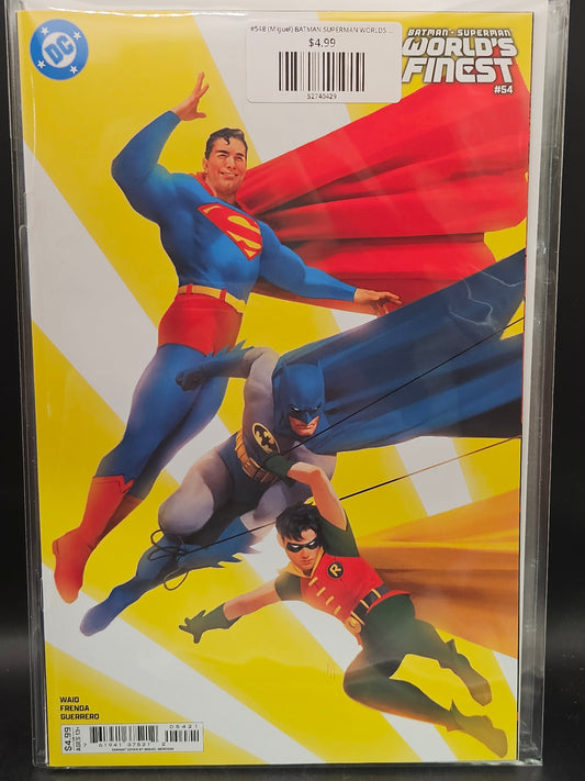 #54B (Miguel) BATMAN SUPERMAN WORLDS FINEST (MIGUEL MERCADO CARD STOCK VAR)