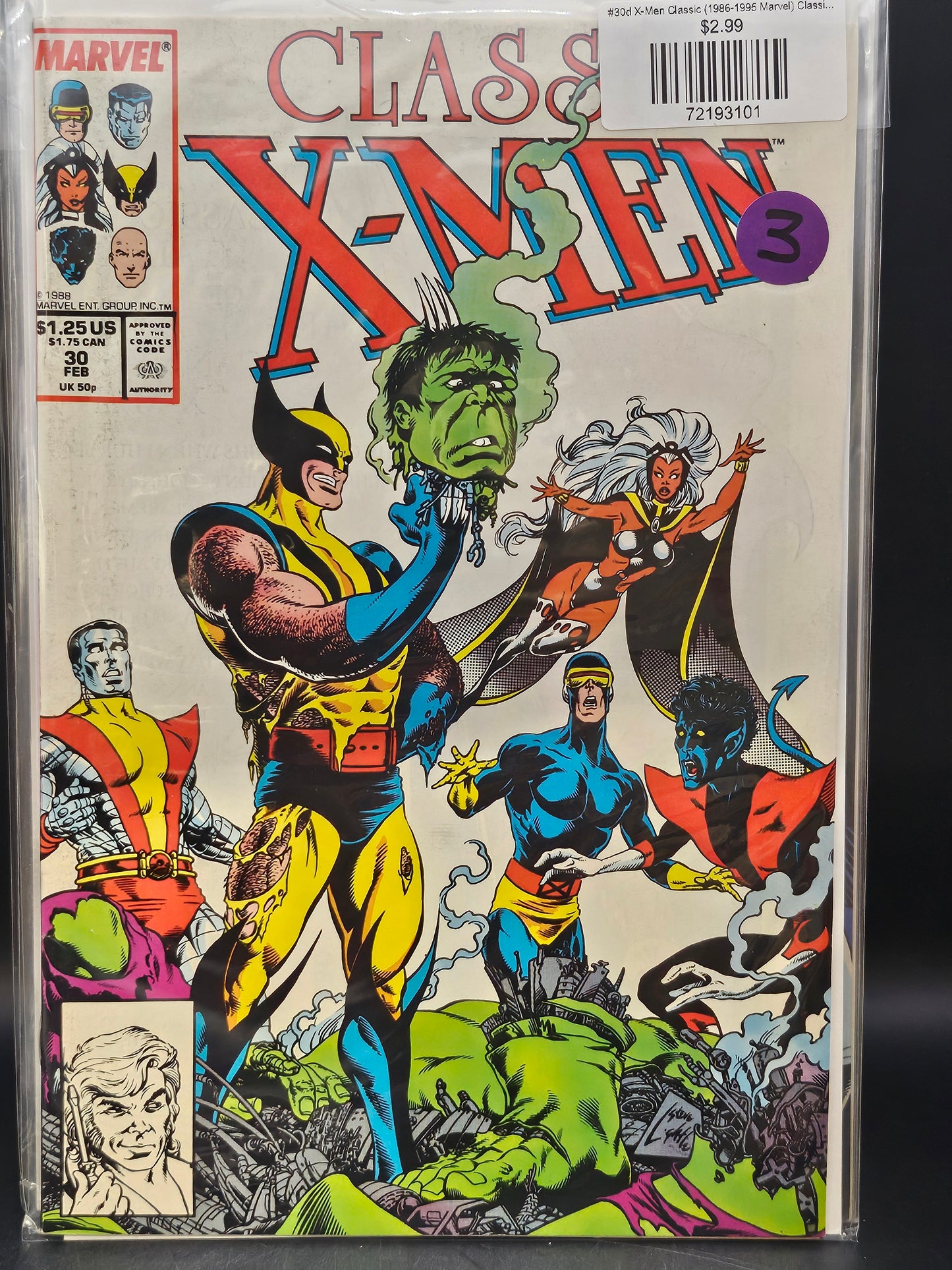 #30d X-Men Classic (1986-1995 Marvel) Classic X-Men