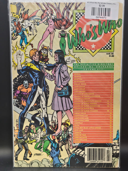 #13 Who's Who The Definitive Directory of the DC Universe (1985)