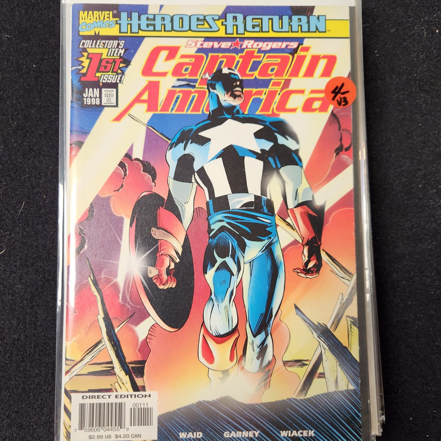 Captain America – Marvel – 1998–2002 – Volume 3 – Ongoing Series – #1 - Direct