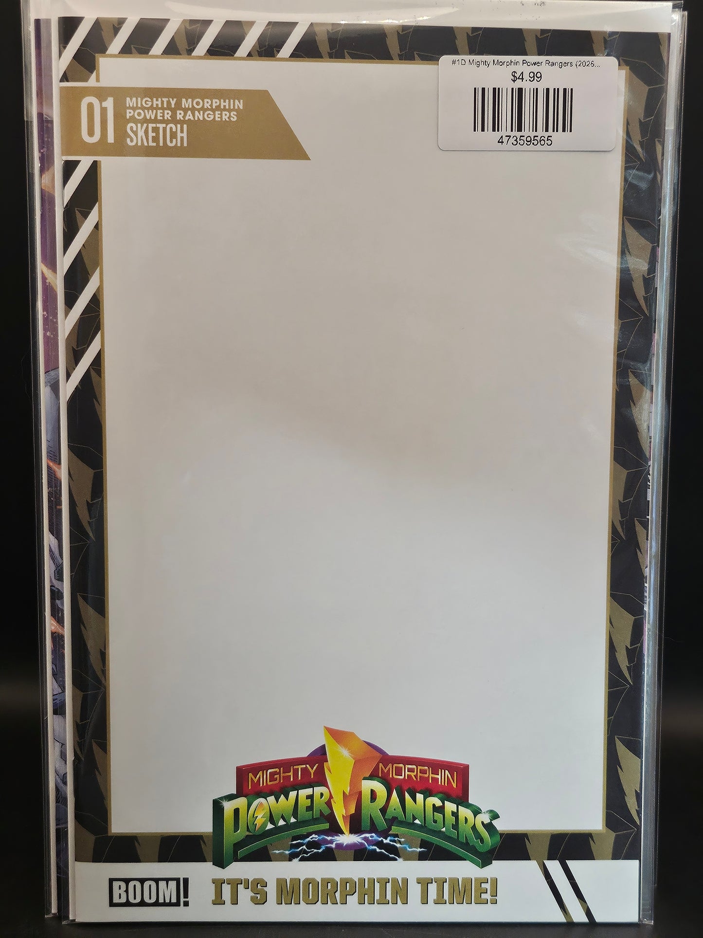 #1D Mighty Morphin Power Rangers (2026) (Trading Card Blank Sketch Variant)