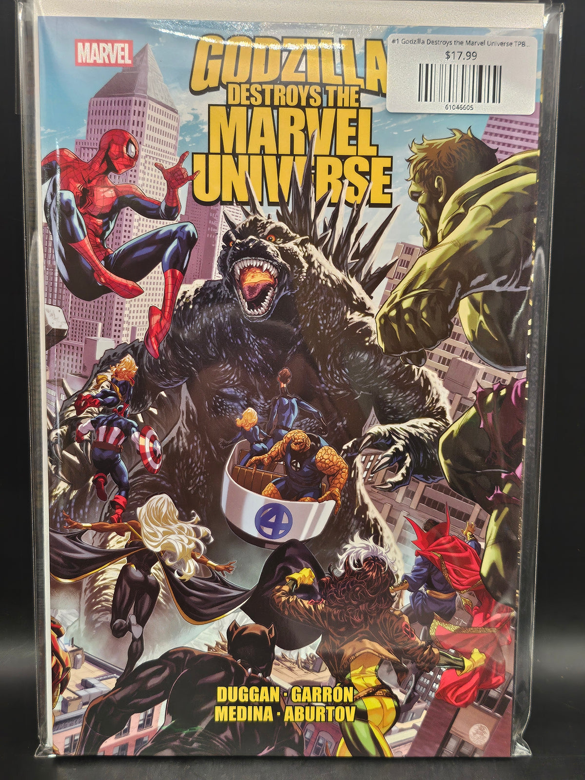 #1 Godzilla Destroys the Marvel Universe TPB (2026 Marvel)