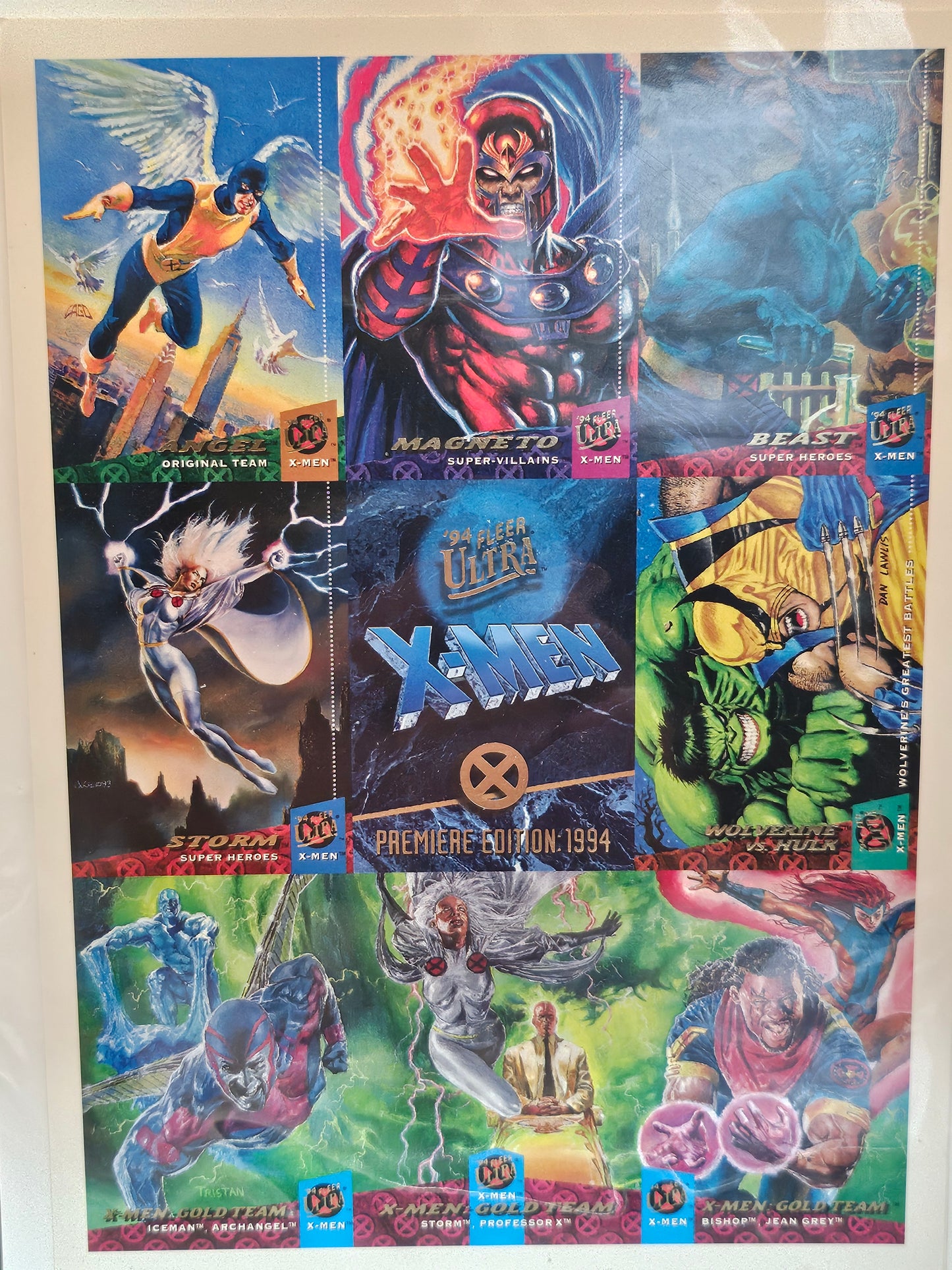 1995 Marvel Flair Annual 5 4 Card Uncut Promo 5"x7" Sheets & Marvel Metal &more