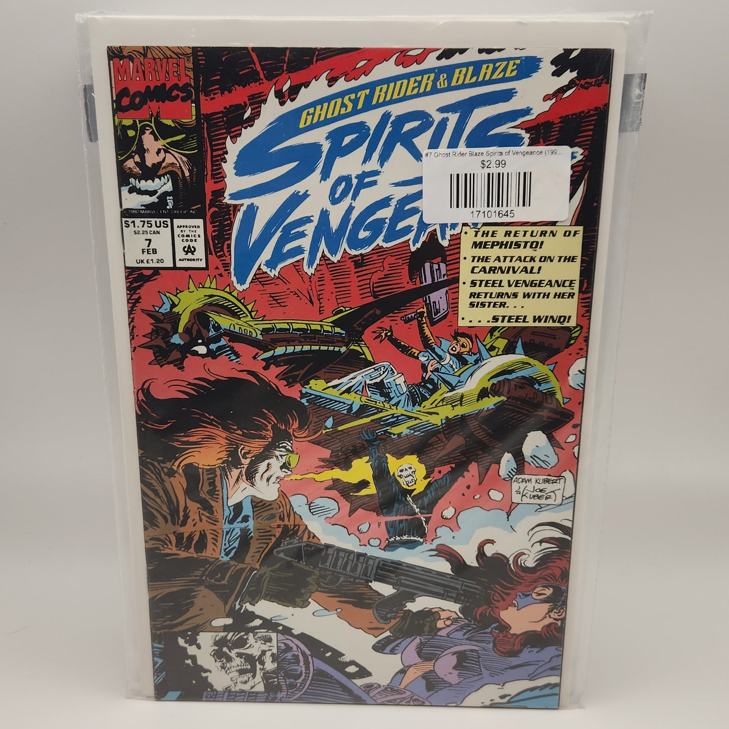 #7 Ghost Rider Blaze Spirits of Vengeance (1992 Marvel)