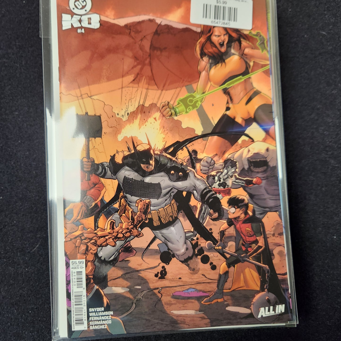 #4B (Second) DC K.O. (Second Printing Javier Fernandez Connecting Card stock Var OF 5)