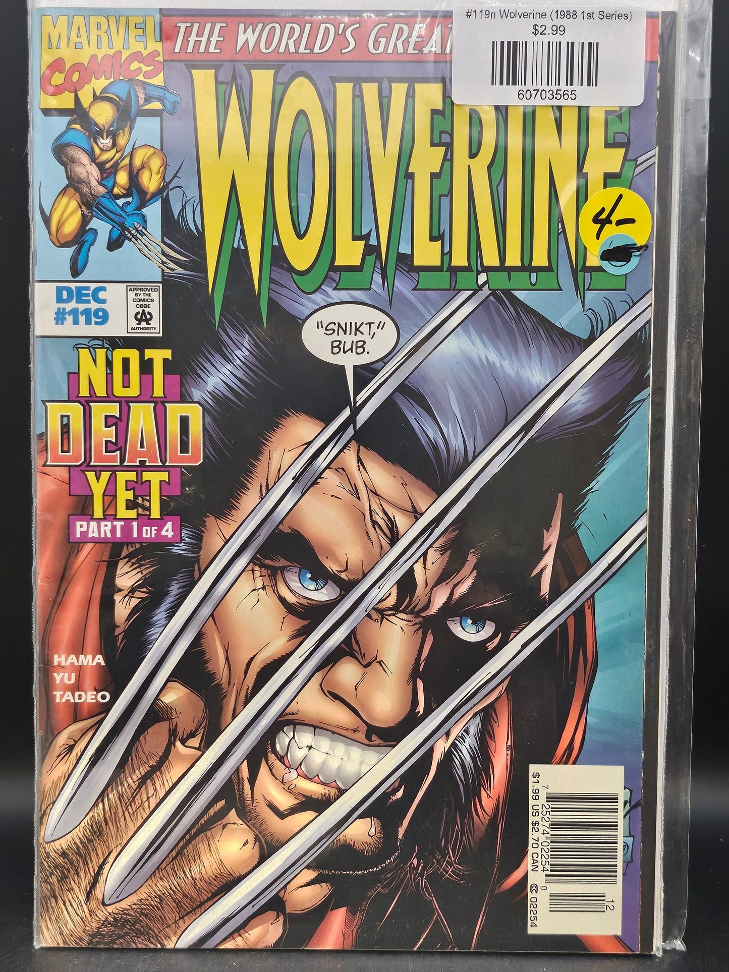 #119n Wolverine (1988 1st Series)