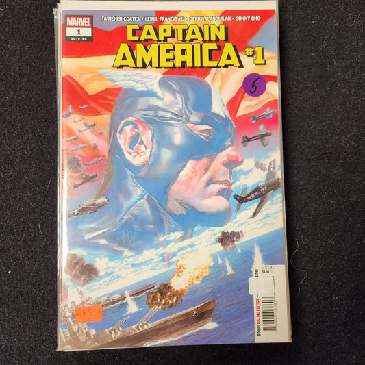 Captain America – Marvel – 2018–2021 – Volume 9 – Ongoing Series – #1 LGY #705 - Cover A and Cover D