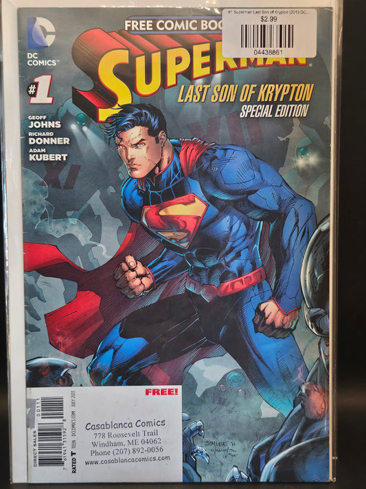#1 Superman Last Son of Krypton (2013 DC) FCBD
