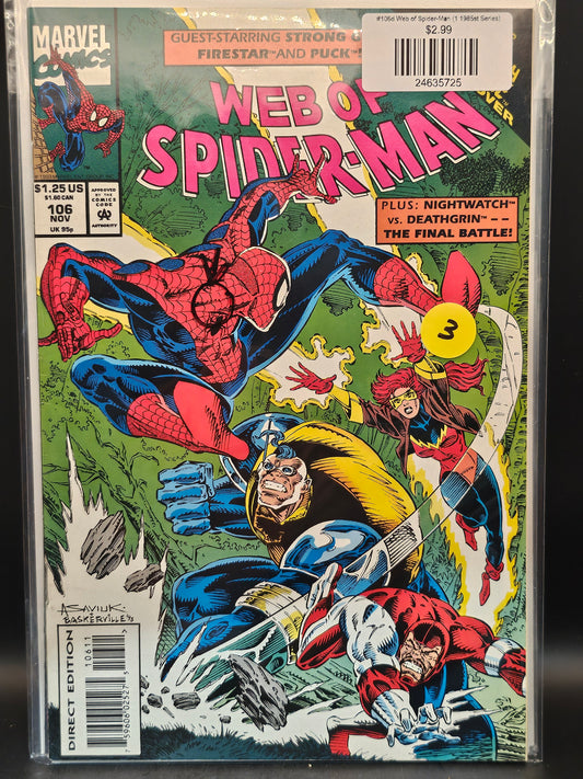 #106d Web of Spider-Man (1985 1st Series)