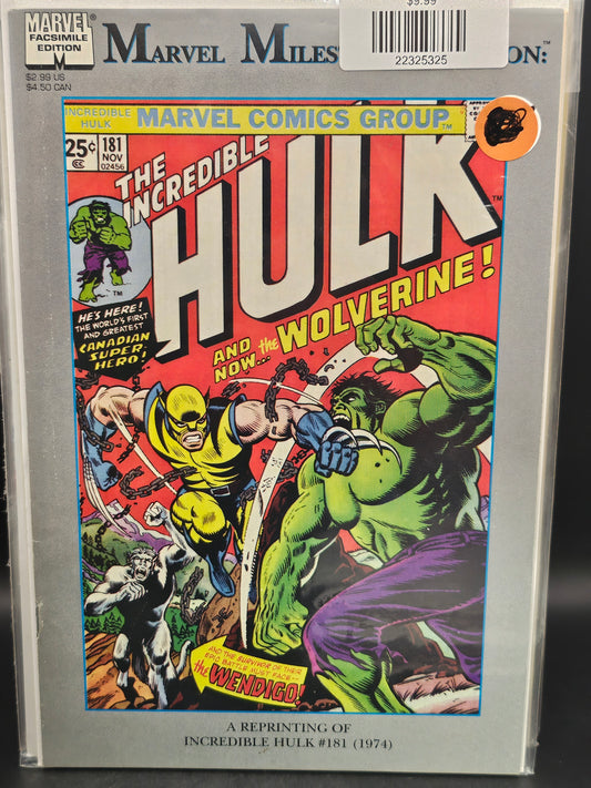 #181 Marvel Milestone Edition Incredible Hulk (1991)