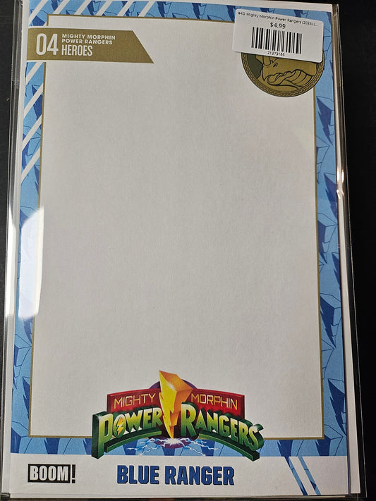 #4D Mighty Morphin Power Rangers (2026) (Trading Card Blank Sketch Variant)