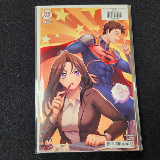#37C SUPERMAN (Rachta Lin Card Stock Var) (THE REIGN OF THE SUPERBOYS)
