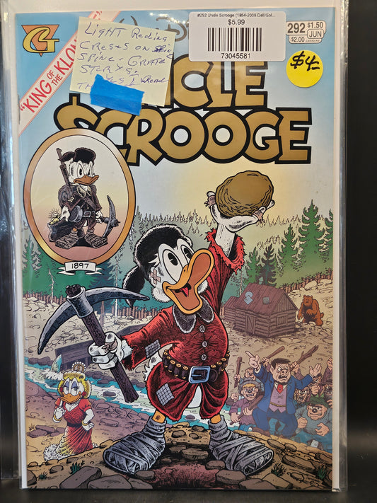 #292 Uncle Scrooge (1954-2008 Dell/Gold Key/Gladstone/Gemstone)